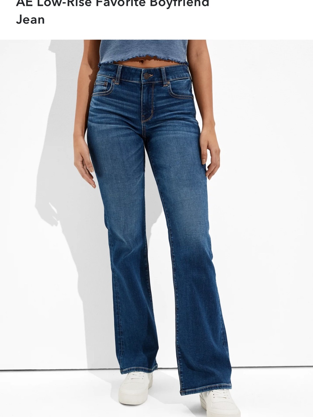 American Eagle Outfitters Dark Blue Boyfriend Jeans